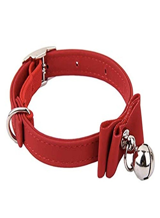 فيناياكارت طوق فيناياكارت قابل لتعديل الطول للقطط والكلاب مع جرس (أحمر) - Image 3